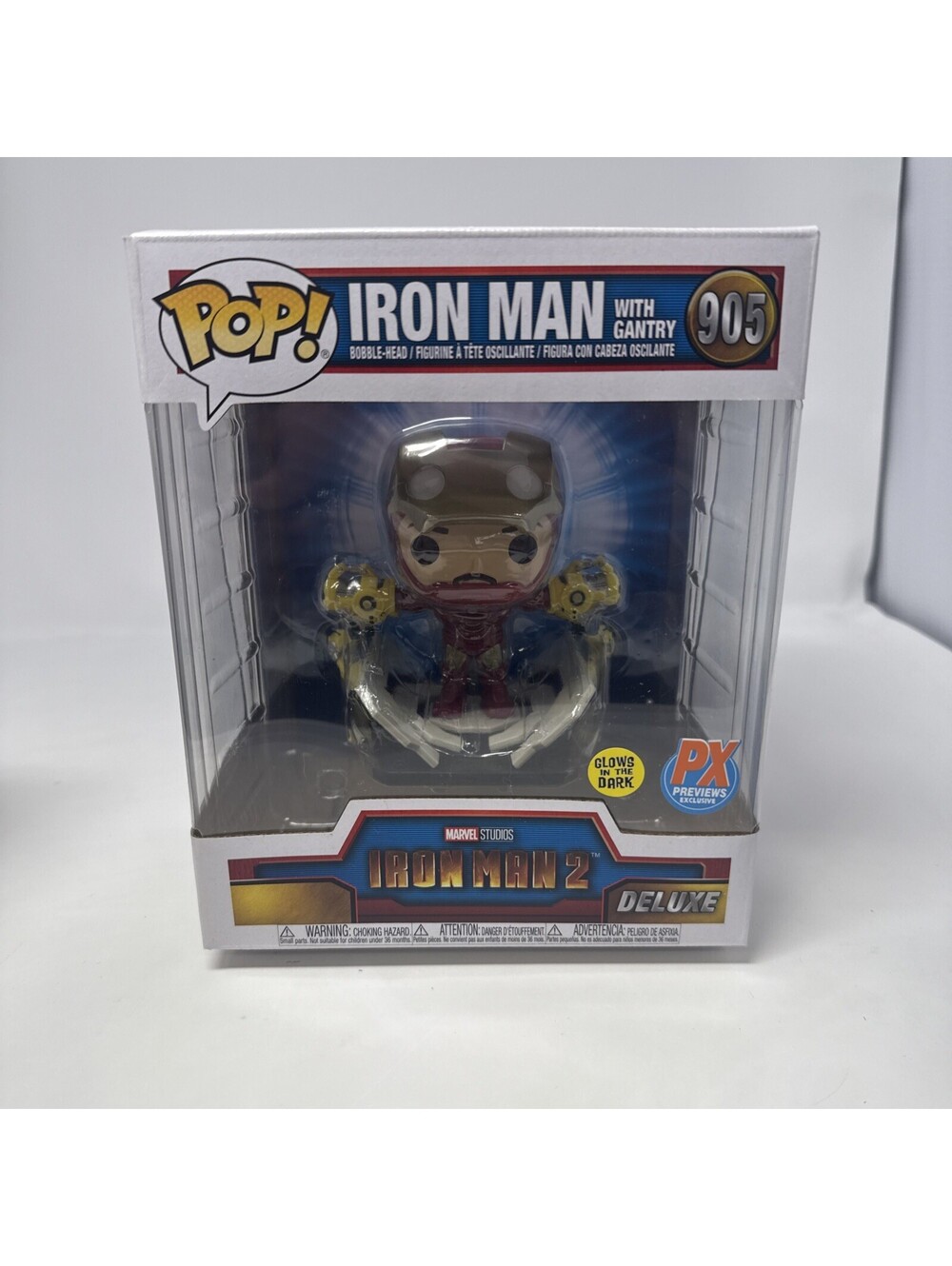 Funko Pop! Deluxe: Marvel - Iron Man with Gantry Diamond Comics (Exclusive) #905